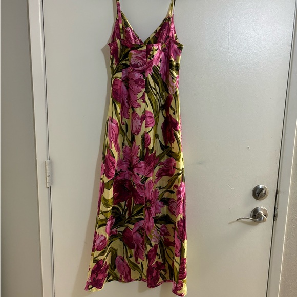 Laura Urbinati New Purple Bold Floral Print Full-length Night gown Slip dress - Picture 3 of 4